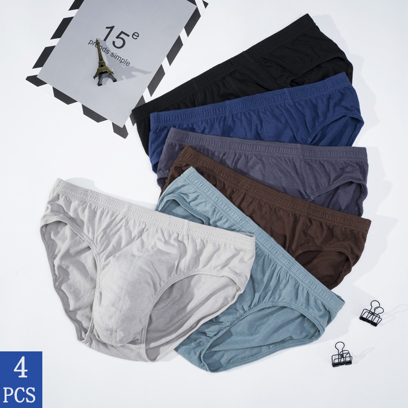 4 Pcs/Lot Men's 100% Cotton Br - đánh giá và giá Multi Pack Underwear