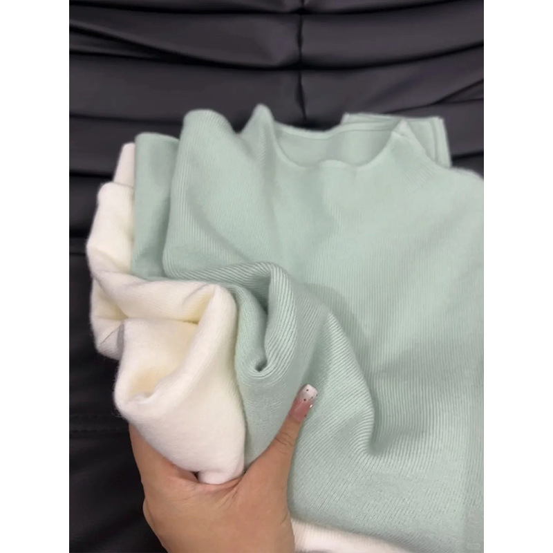 Women Swan Collar Knit Sweater - đánh giá và giá Thermal Long John