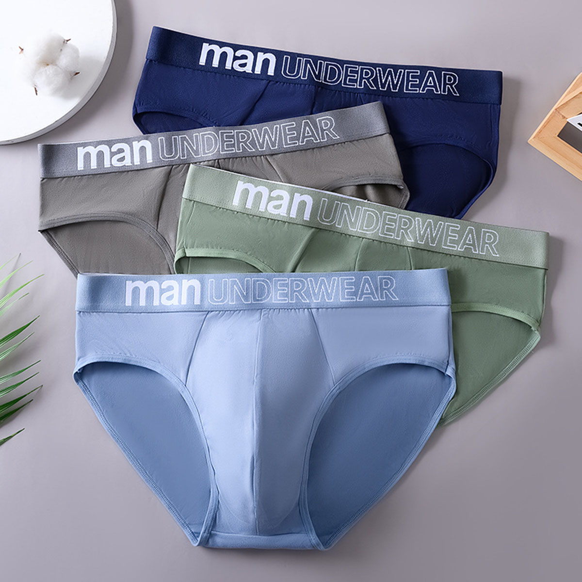 3 Pcs/Lot Men's Letter Briefs  - đánh giá và giá Multi Pack Underwear